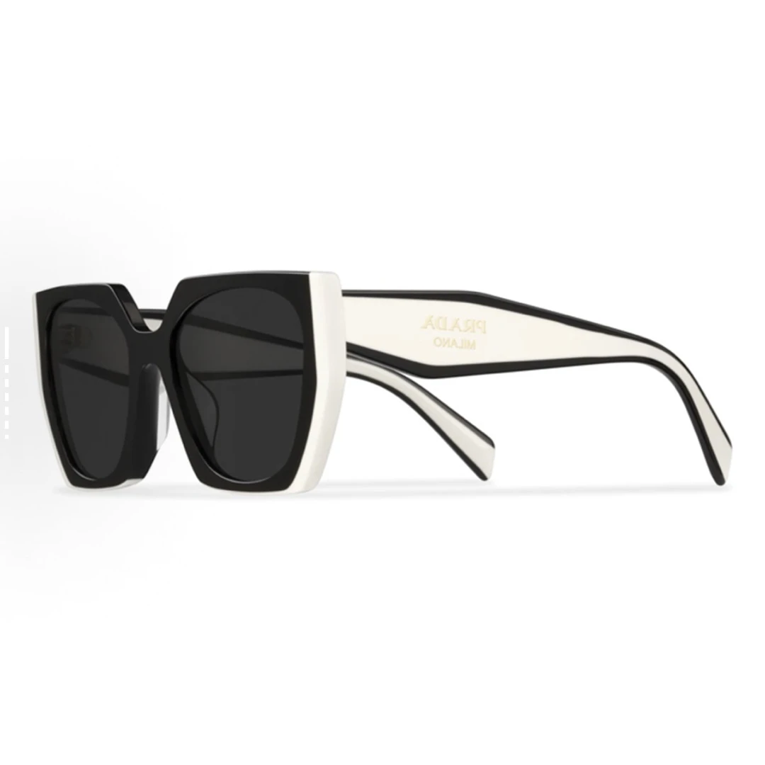 Prada/普拉达镜腿字母板材镜架不规则形太阳潮流眼镜15WF-09Q-5S0