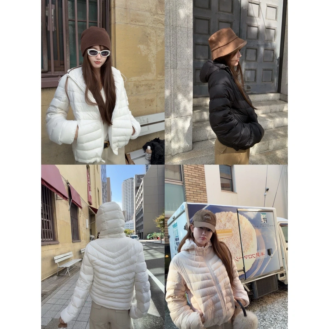 【甜甜的排骨】独特不规则排骨设计感宽松连帽保暖棉服上衣23153#