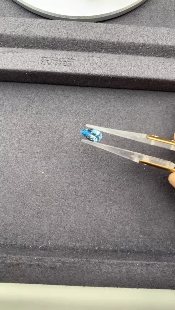 裸石海蓝宝石0.87ct海蓝宝 GE 定制