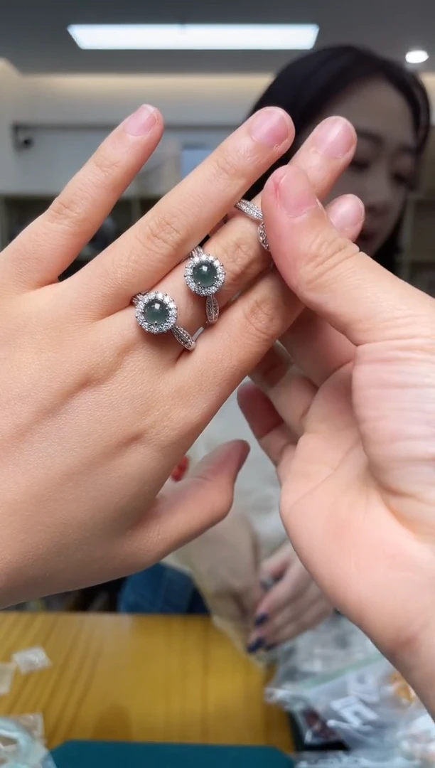 翡翠戒指未镶嵌（多样性单个发货）