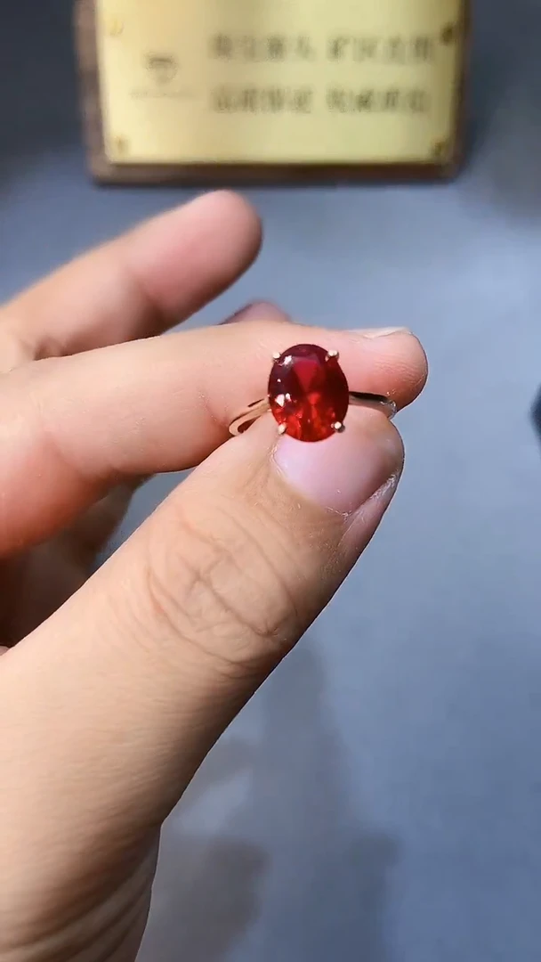 【闪购商品】红宝石戒指银S925镶嵌5641