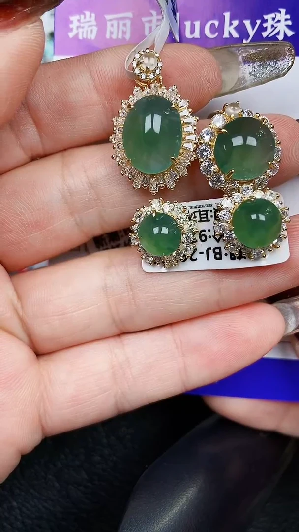 颈饰银S925镶嵌翡翠1737