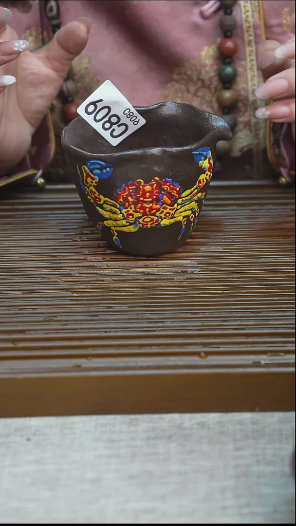 纯手工粗陶茶具每一只不一样