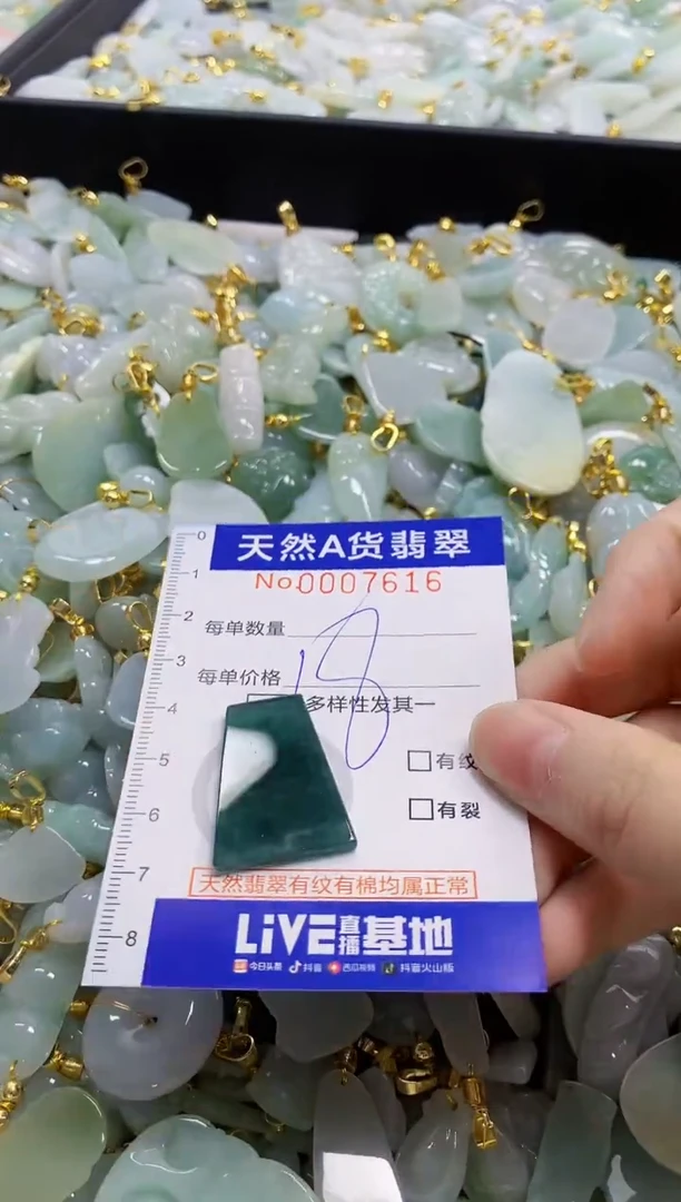 颈饰未镶嵌翡翠天然A货翡翠