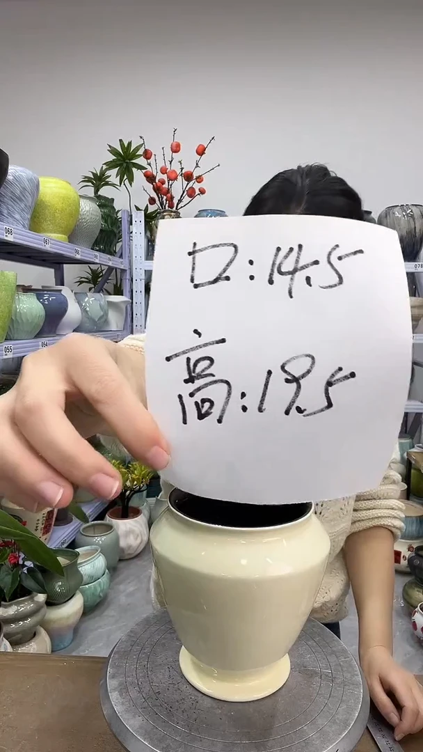 11.27陶瓷花盆直播链接高.     口