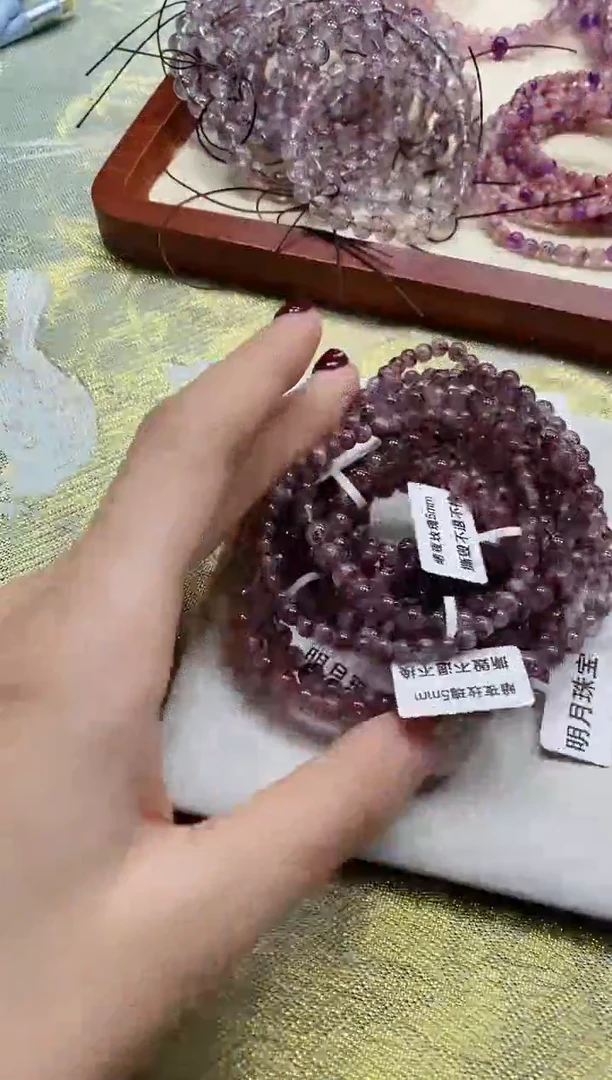 【闪购商品】水晶手串未镶嵌高阶 暗夜玫瑰单圈 多样性发一