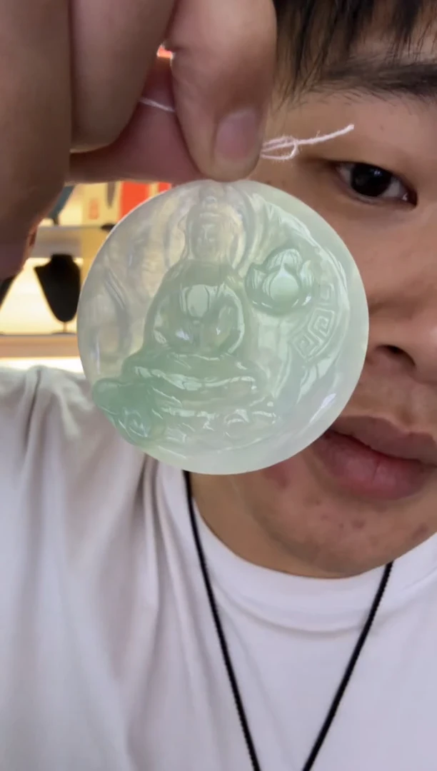 【闪购商品】翡翠颈饰未镶嵌天然翡翠A货孤品一件