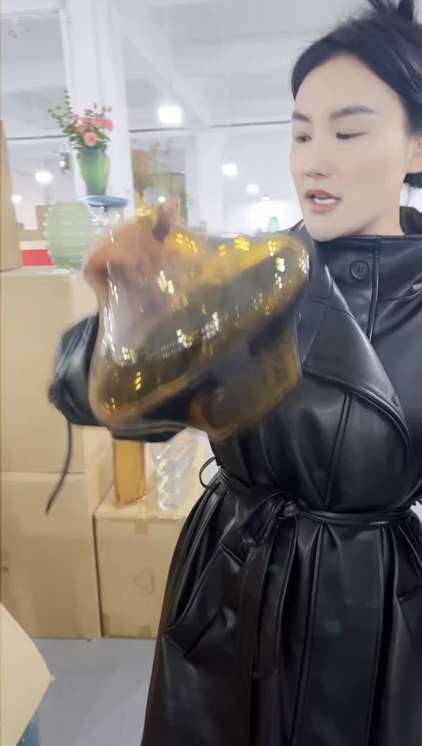 【闪购商品】无铅玻璃UU外贸花瓶微瑕-O0H80