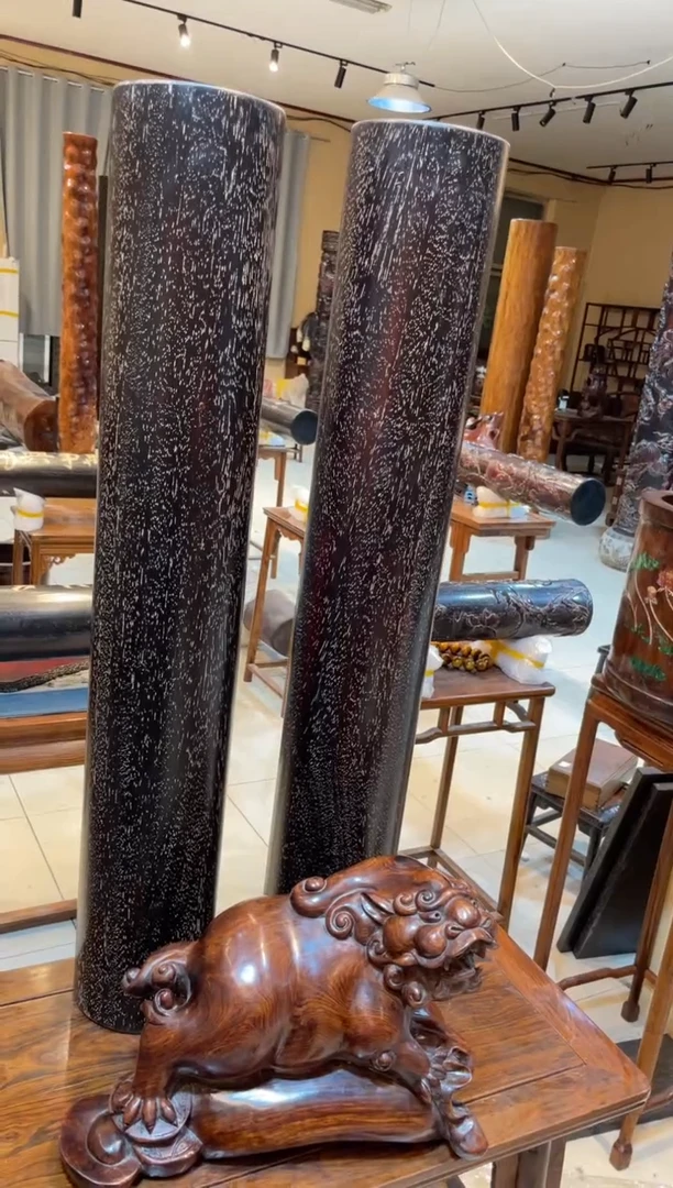 木爱*珍藏老货...紫檀...横财摆件