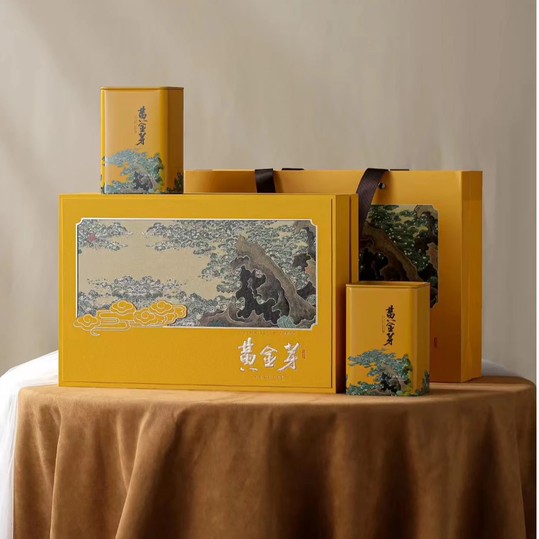 人间烟火礼品黄金芽礼盒装新茶绿茶茶叶送礼高档礼盒装伴手礼