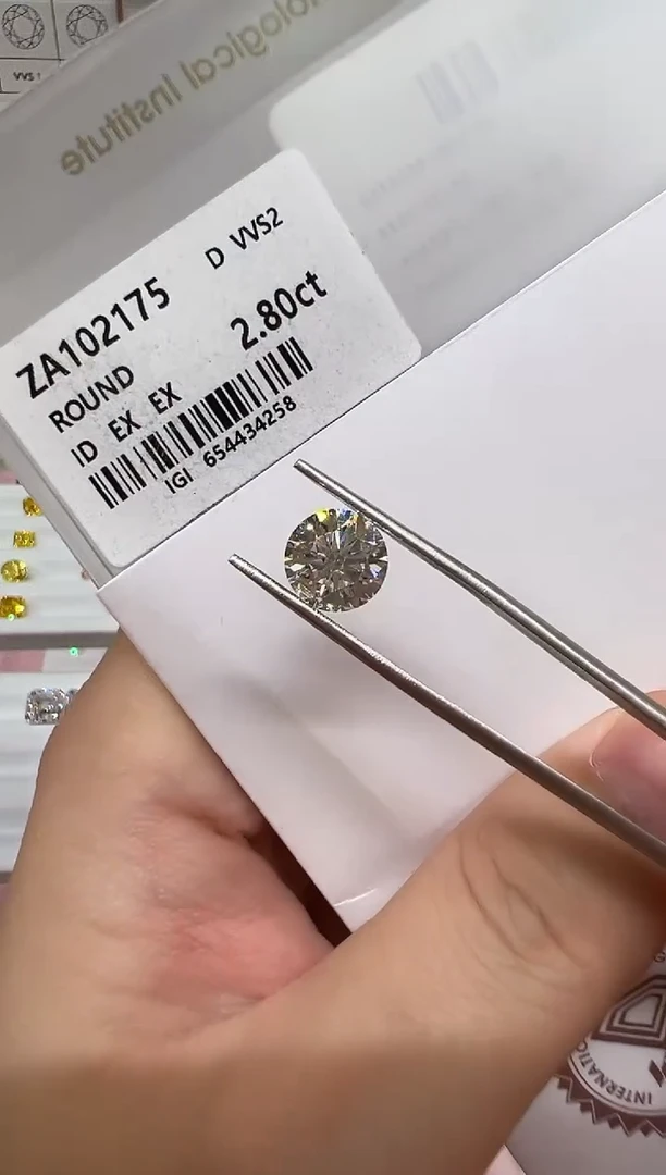 【闪购商品】实验室培育钻石未镶嵌@2.8ct 先鉴赏，再定制！