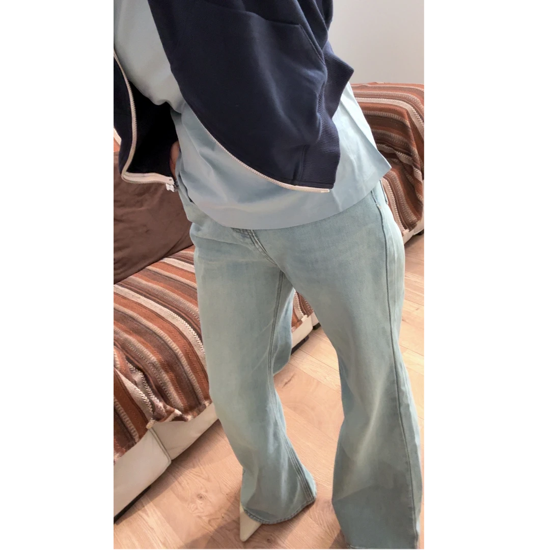 【SHYLOCK FASHION】360度微弹筒喇裤超模牛仔裤