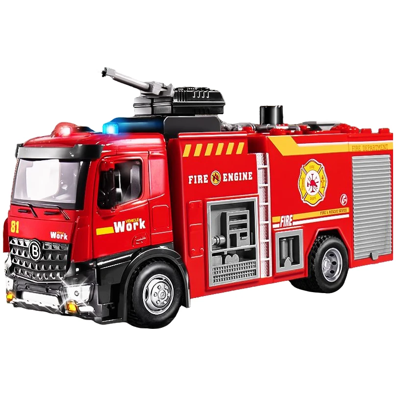 儿 童多功能仿真消防车玩具救援车汽车模型益智玩具3-6男孩礼物