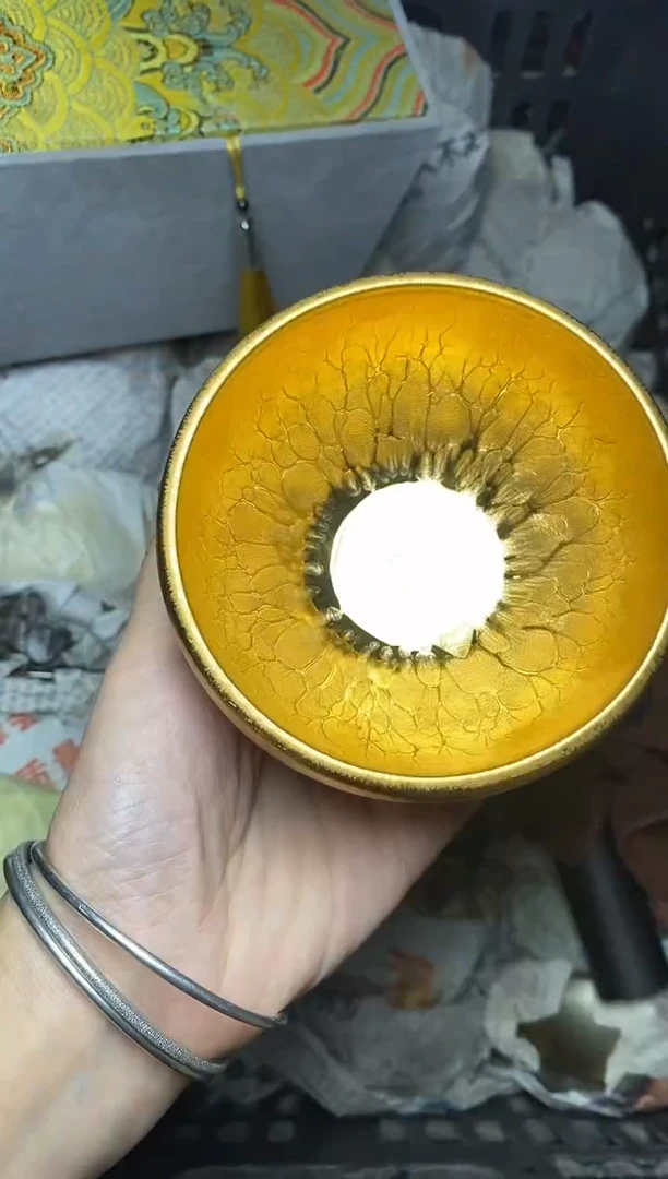 茶盏鎏金 钵 盏三疯建盏茶器