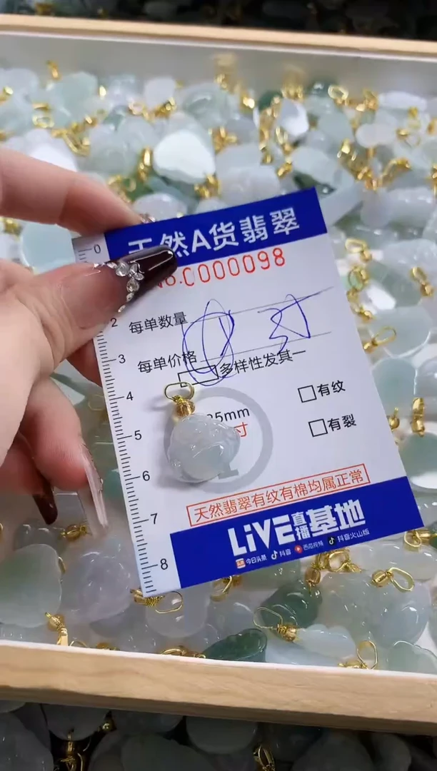 颈饰未镶嵌翡翠天然A货翡翠