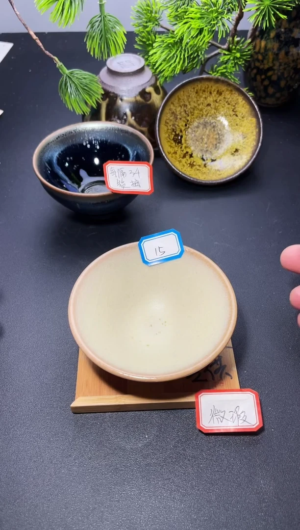 茶盏15（微瑕）叶紫建盏