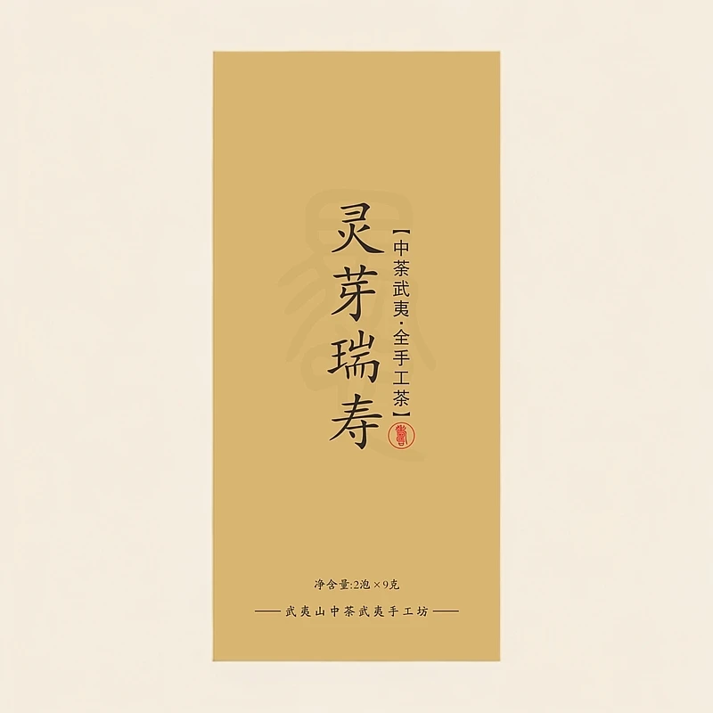 茶愚 灵芽瑞寿【寿】武夷岩茶/全手工茶/一盒两泡18克