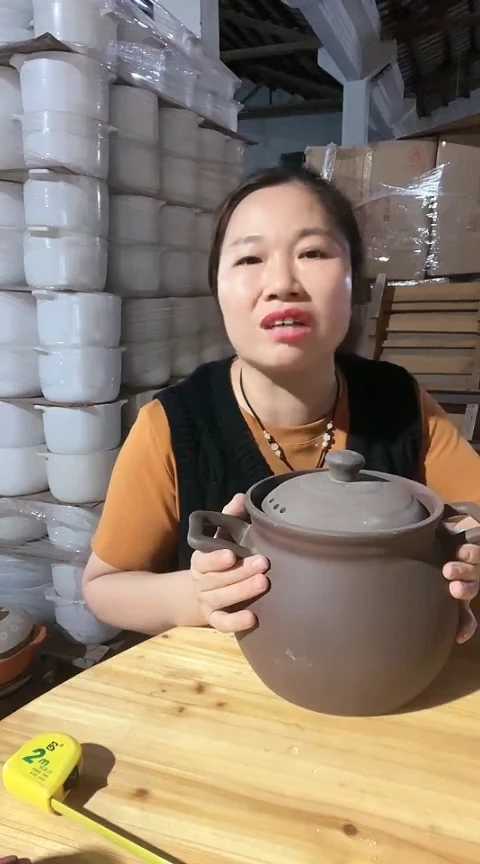 陶5373瑕疵4.0紫砂大肚锅