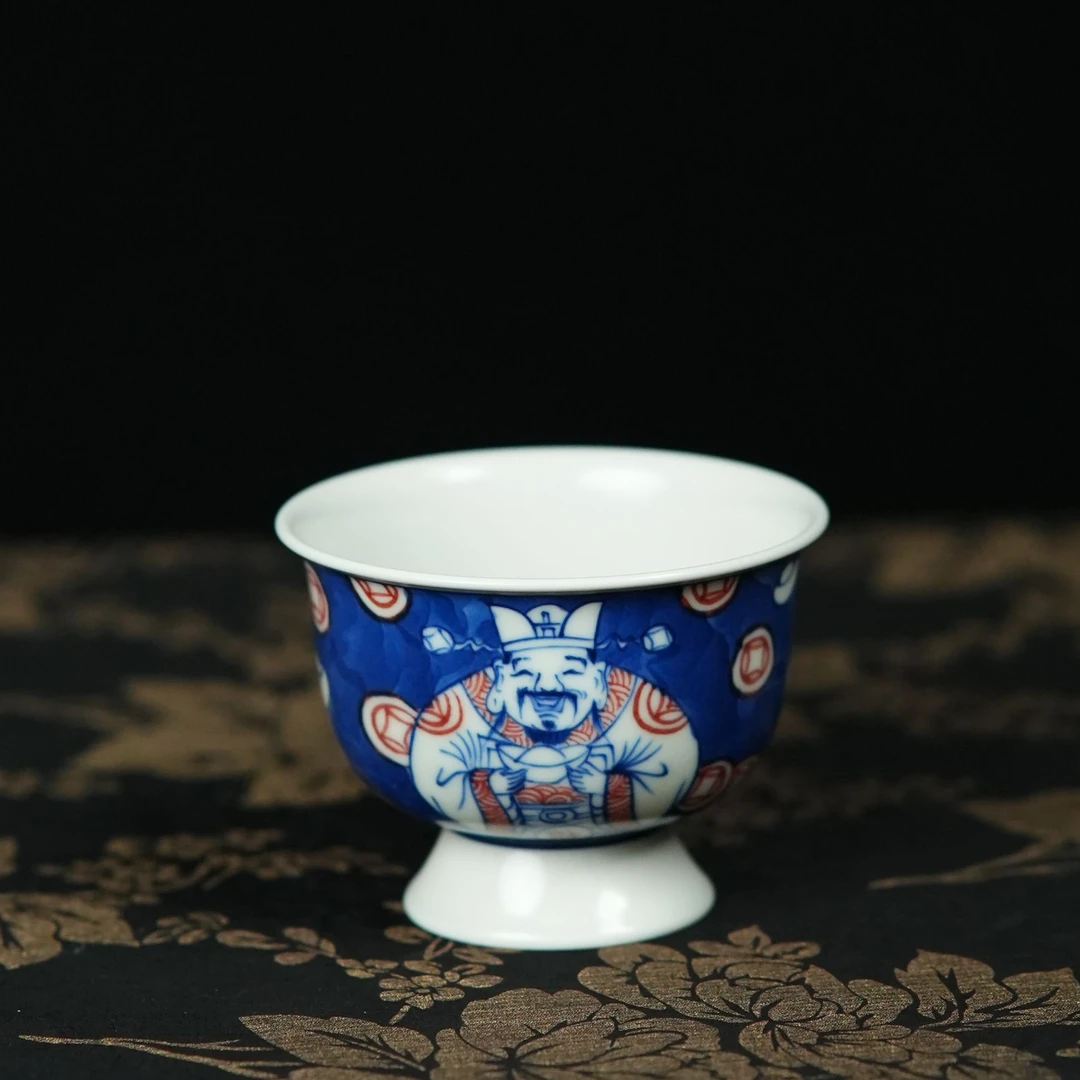 财神主人杯茶杯「雨溪山房」