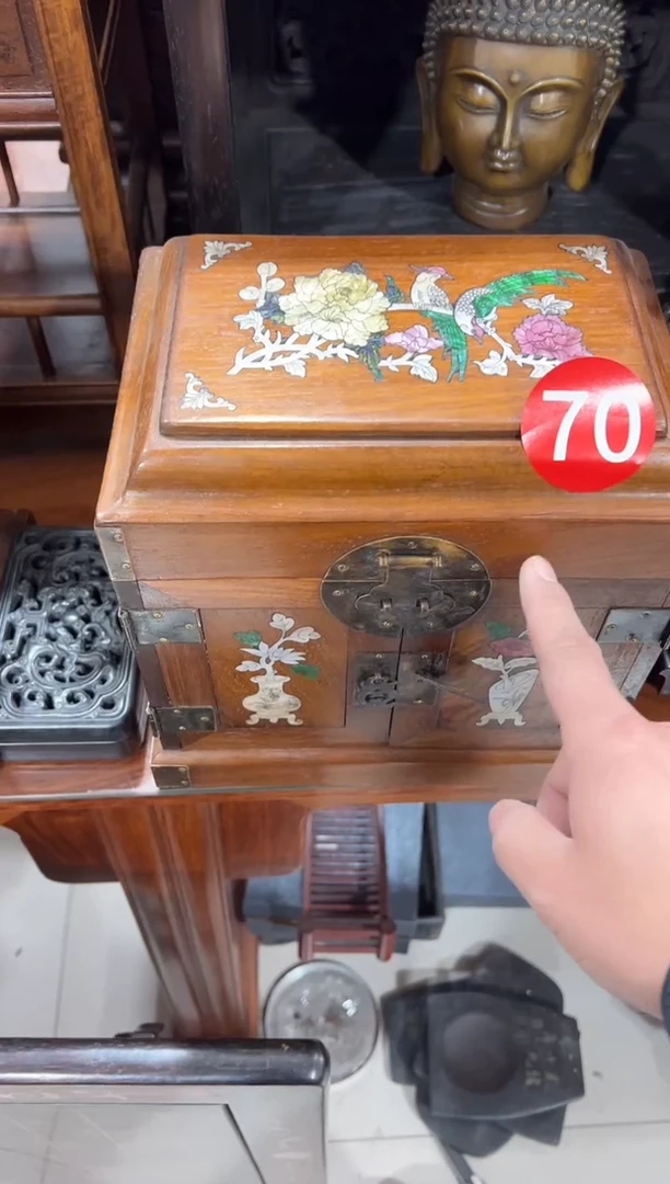 70螺钿小官帽箱1