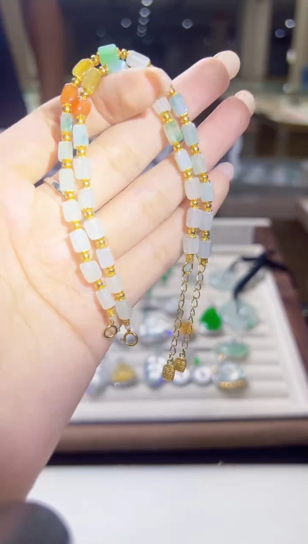 银S925镶嵌手链翡翠缅甸珠宝严选馆多样性发其一