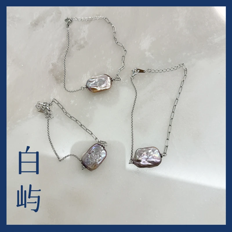 炫彩方块紫珠巴洛克手链【多样性随机发货一件】ins风小众个性