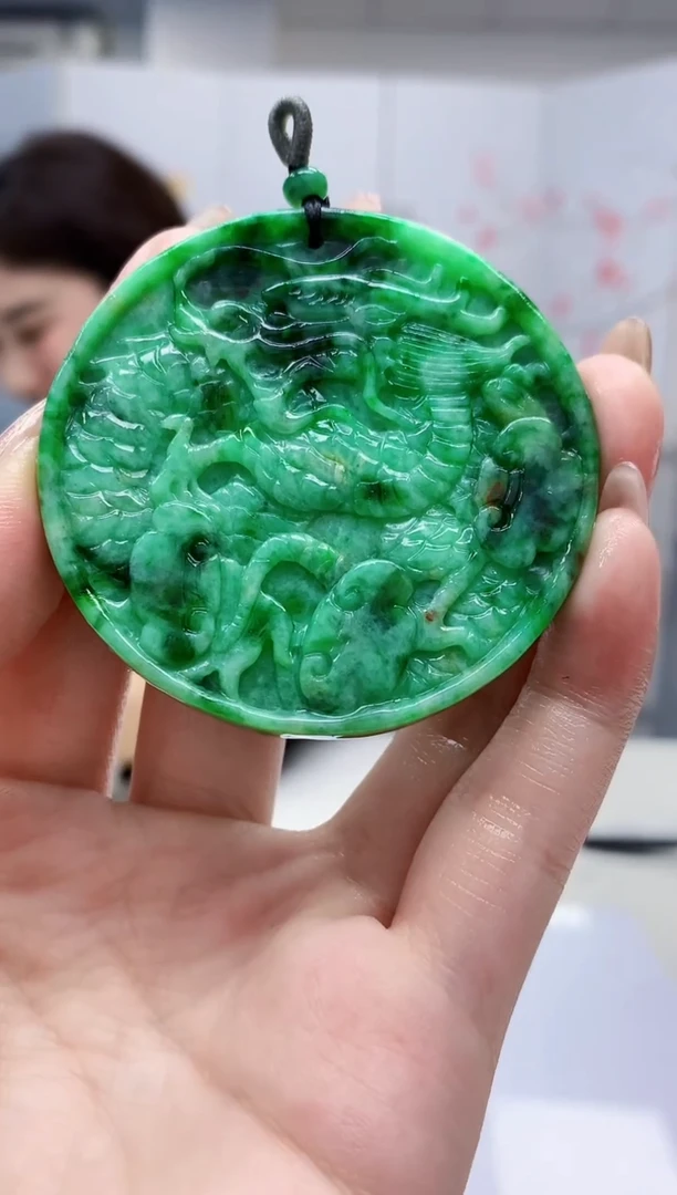 【闪购商品】定制翡翠未镶嵌4829jw-毛货挂件32