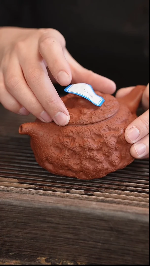 茶壶紫砂供春 北红赤铁 270cc【宽口】