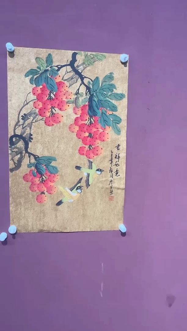 国画周彦生花鸟福利馆藏作品1