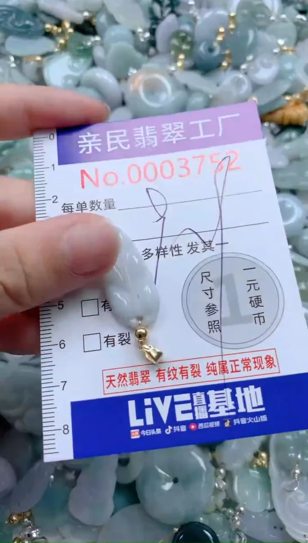 翡翠未镶嵌吊坠(不含链)3752