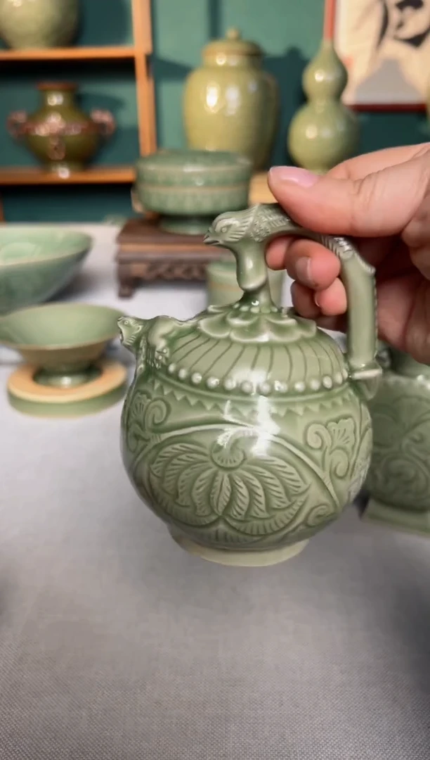 【闪购商品】其他耀州窑纯手工小号倒流壶微瑕特价