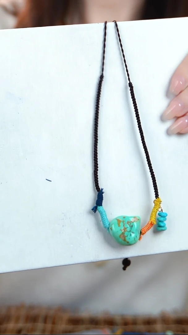 未镶嵌绿松石项链随型