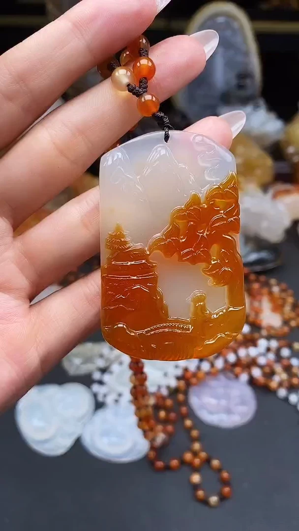玛瑙/玉髓颈饰未镶嵌遗*rr