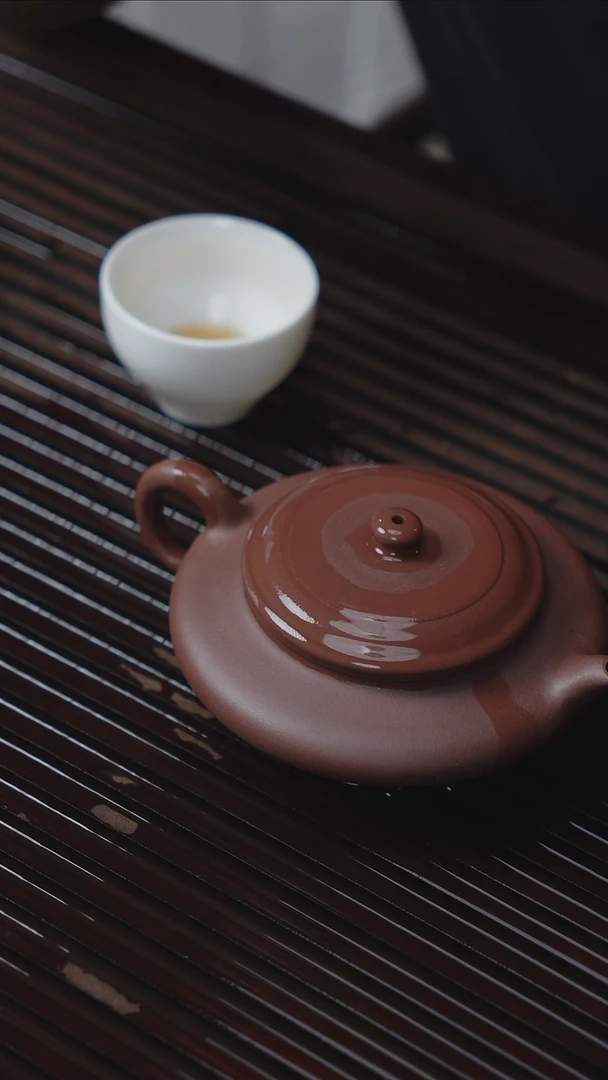 摆件嵩州瓷九孔柴烧6.1-63 200cc