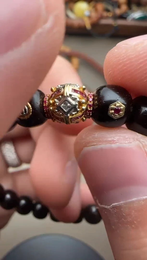 【闪购商品】椰蒂手串足金镶嵌椰蒂手串83213545138