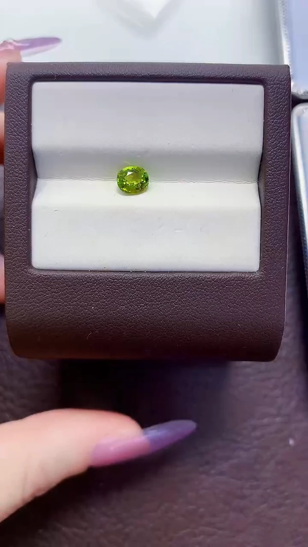未镶嵌珠宝半成品碧玺绿色天然碧玺 0.85ct