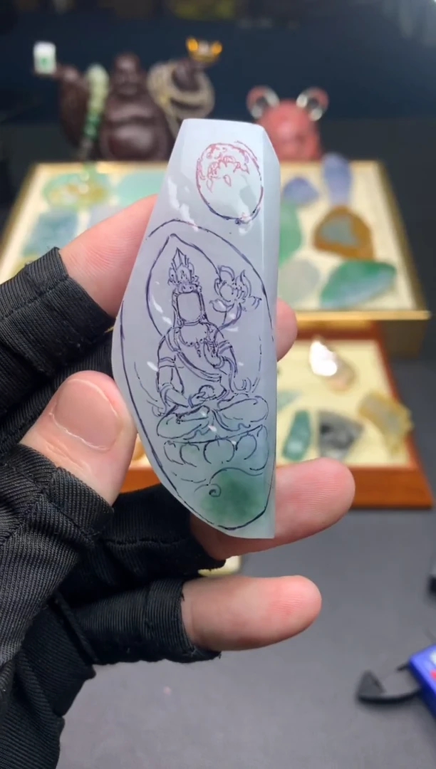 未镶嵌定制翡翠天然翡翠裸石（包工）