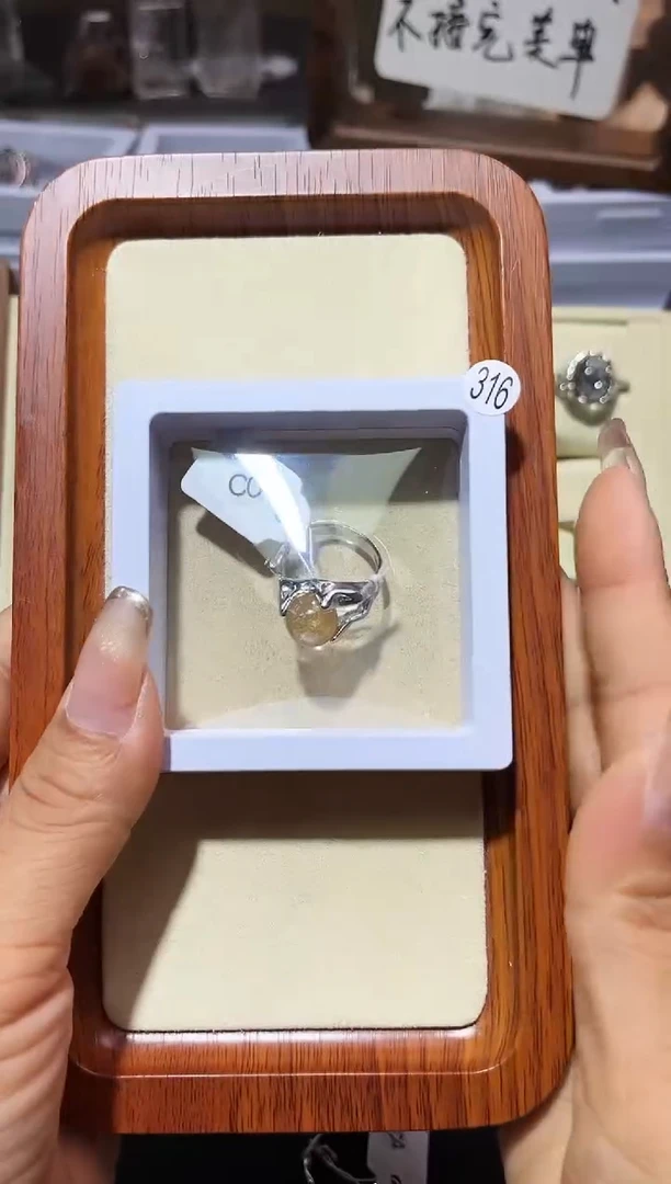 【闪购商品】水晶戒指银S925镶嵌定制
