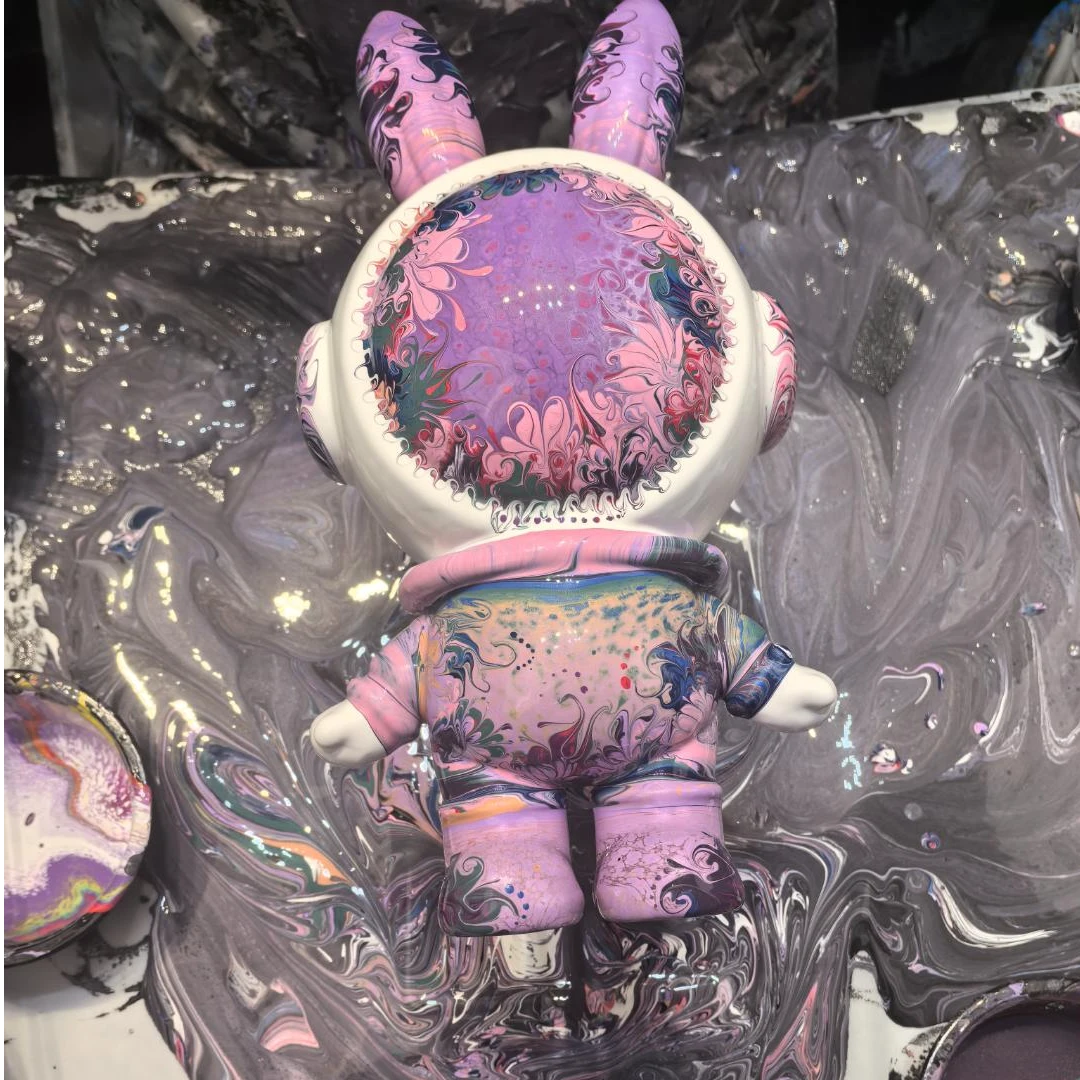 【竞拍链接 不退换】流体熊DIY创意摆件潮玩手绘手工礼品