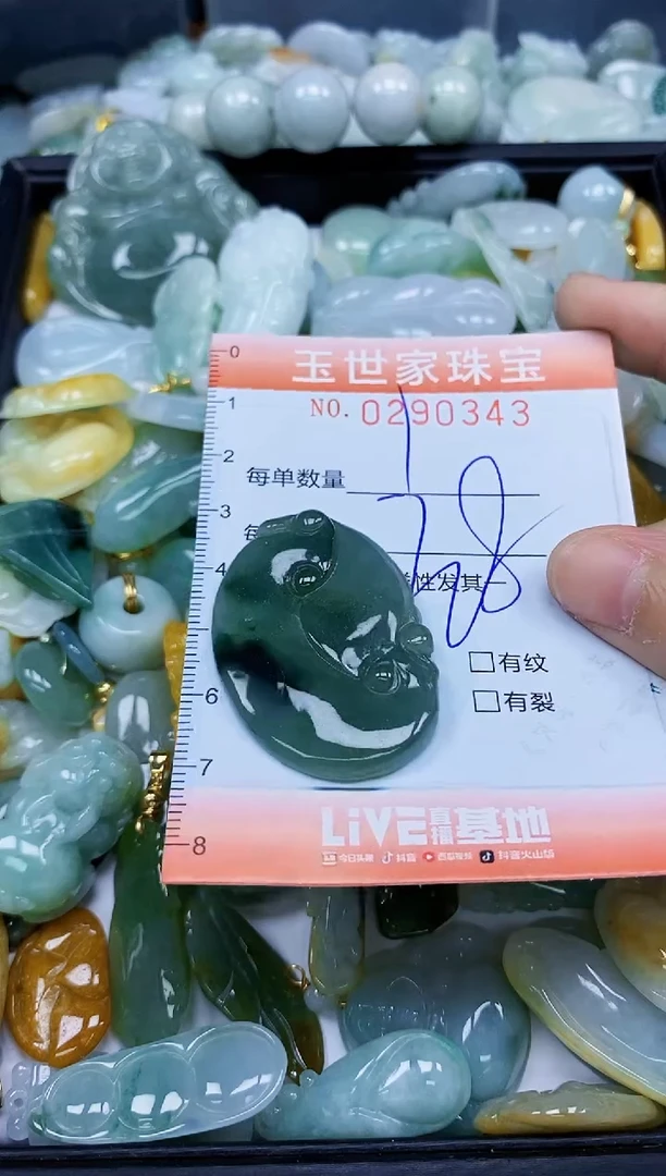 翡翠未镶嵌颈饰闪购0290343