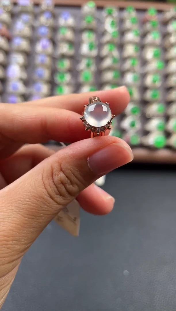 未镶嵌定制翡翠天然缅甸翡翠戒面11.8