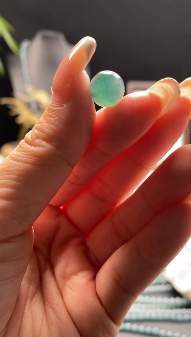 未镶嵌手链翡翠散珠卡10MM圆珠