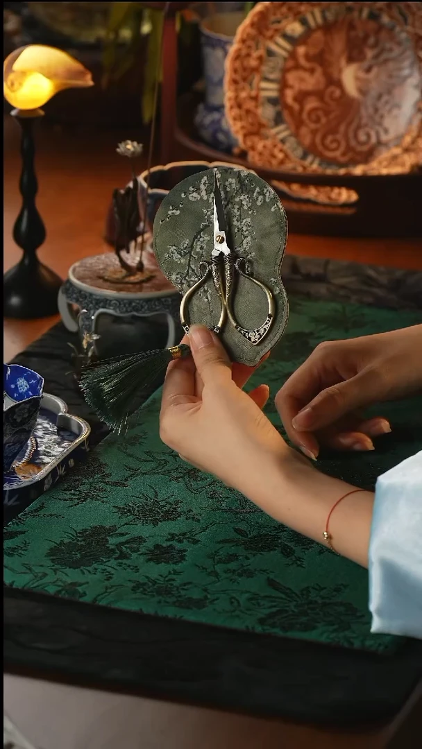 瓷片茶剪三件套