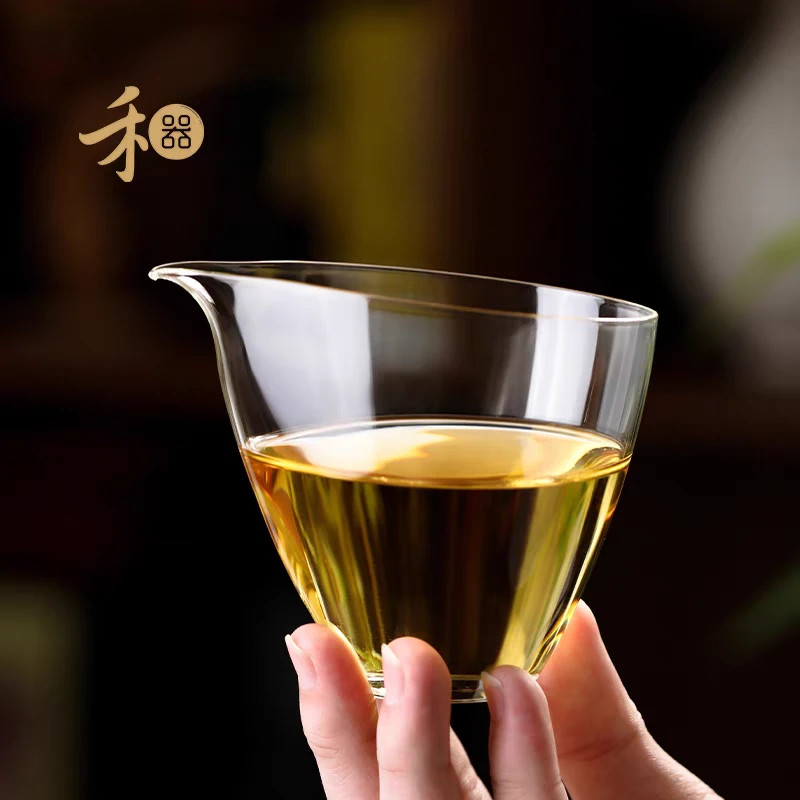 禾器天泽茶海公道杯家用日式玻璃杯功夫茶具耐热分茶器透明公杯28