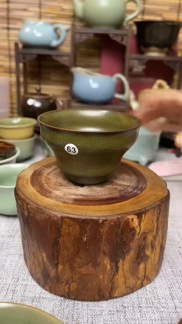 【闪购商品】瓷片原生态原矿茶叶末釉君子杯