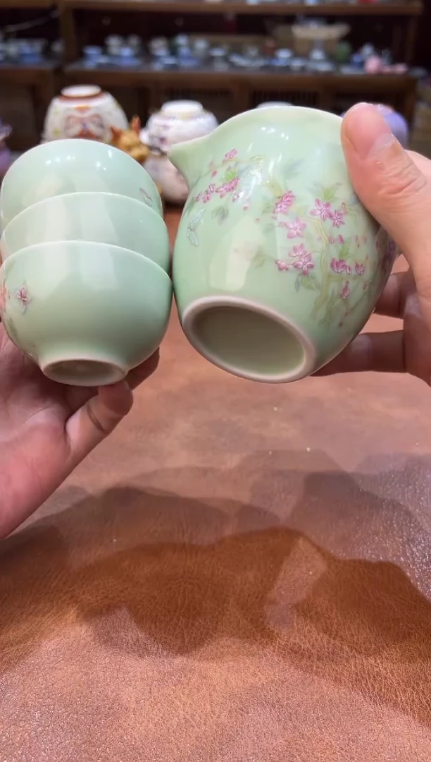 真的很便宜会开片的旅行茶具