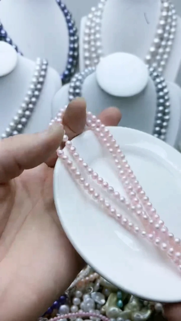 【闪购商品】淡水珍珠颈饰钛钢1