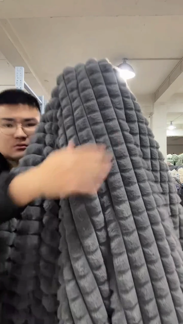 兔毛【高货兔兔被2x2.3米】外贸原单毛毯被加厚加密款巨暖和