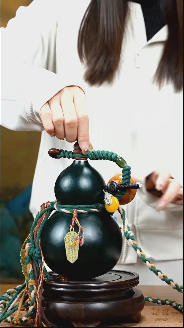 XL088藏绳款酒葫芦不包手串（现货现发）+原色小手捏