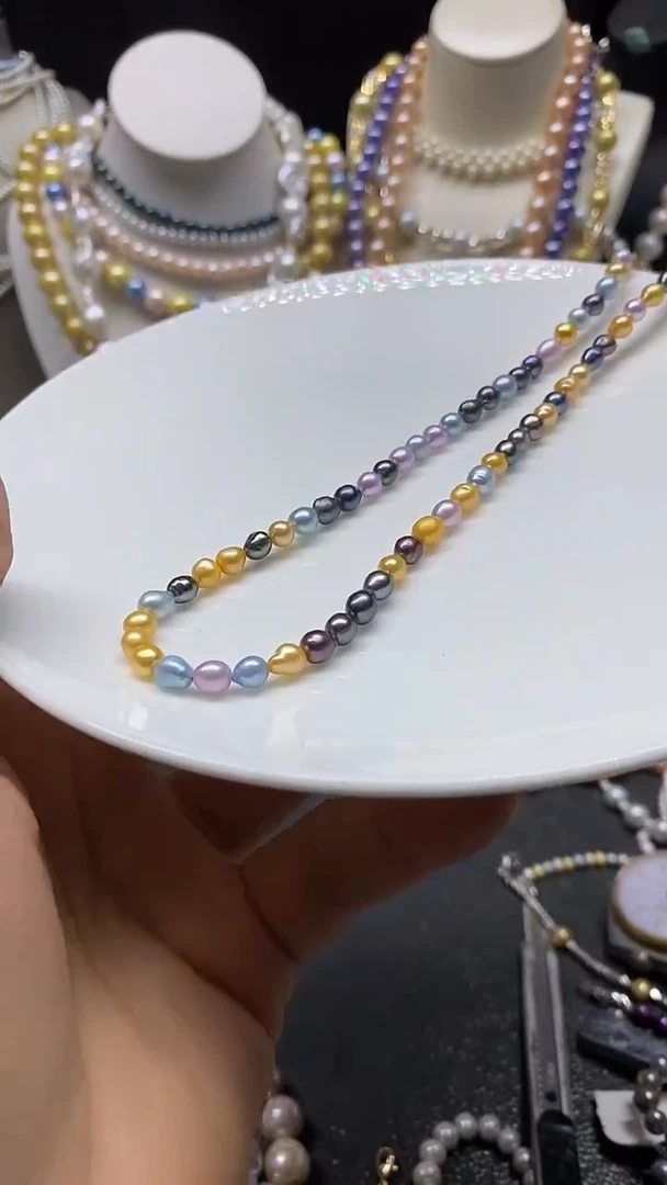 颈饰未镶嵌淡水珍珠多人